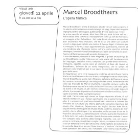 Rivista Link Project 1999, serata dedicata a Marcel Broodthaers
