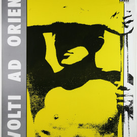 Ottobre 1983 / RIVOLTI AD ORIENTE manifesto 70x100 realizzato la stagione 1983-1984 - serigrafa a due colori